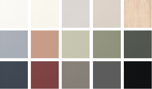 Anti finger print kitchen door colour options