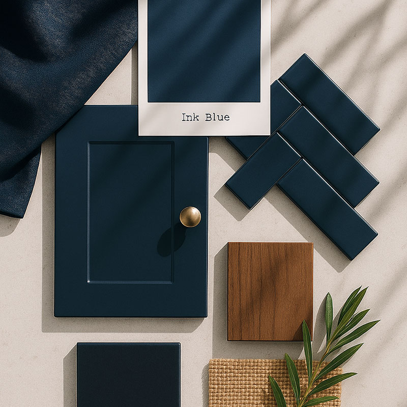 Ink Blue Colour Example Colour of the Month: Ink Blue - Kitchen Design in Norwich at Gerald Giles
